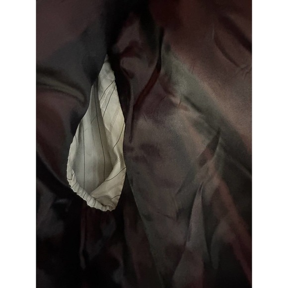 F.R. TRIPLER & CO Wool Blnd Overcoat Black Trench Single Breasted Coat Dress 46R - Picture 12 of 16